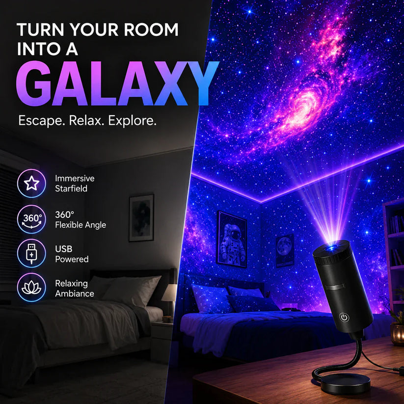 Multi-Effect Bedroom Ambiance Light Projector for Nighttime Decor