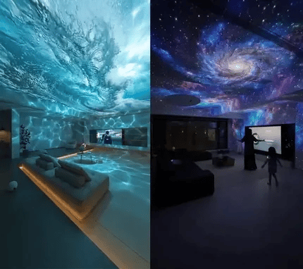 Multi-Effect Bedroom Ambiance Light Projector for Nighttime Decor