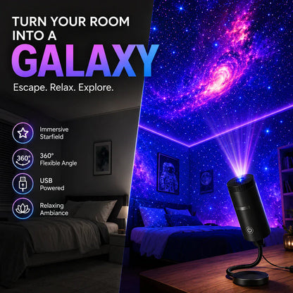 Multi-Effect Bedroom Ambiance Light Projector for Nighttime Decor