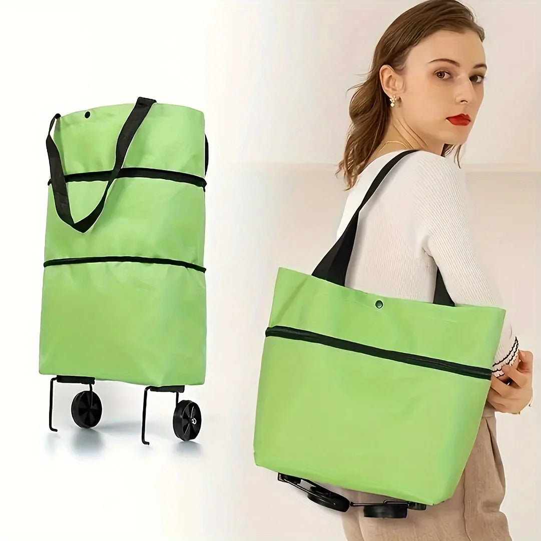 Collapsible Multi-Purpose Utility Cart for Shopping & Hauling