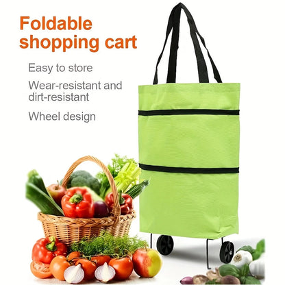 Collapsible Multi-Purpose Utility Cart for Shopping & Hauling