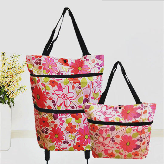 Collapsible Multi-Purpose Utility Cart for Shopping & Hauling