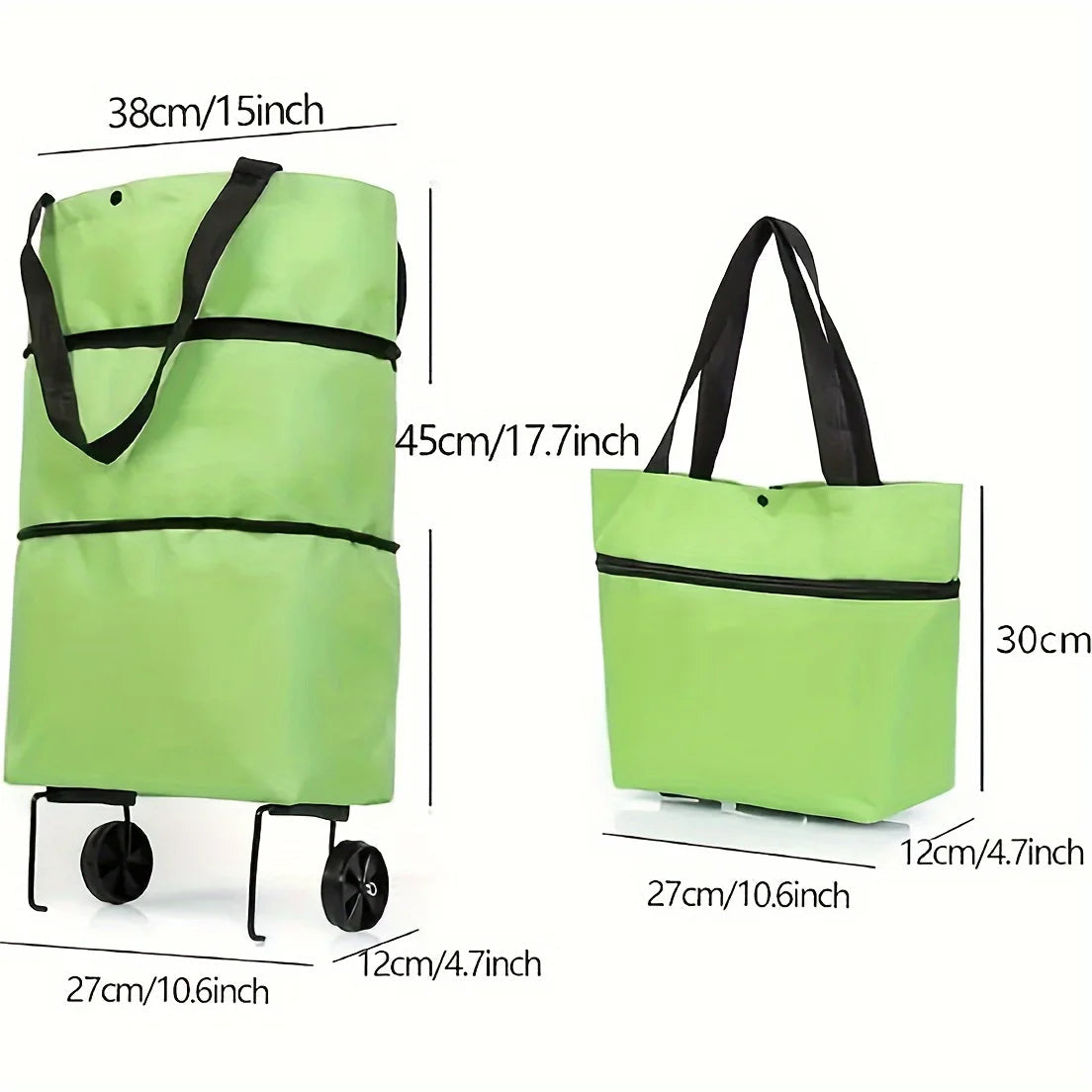 Collapsible Multi-Purpose Utility Cart for Shopping & Hauling