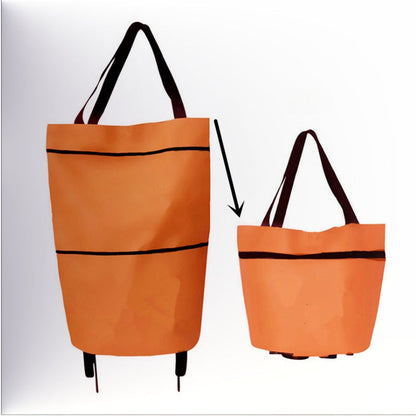 Collapsible Multi-Purpose Utility Cart for Shopping & Hauling