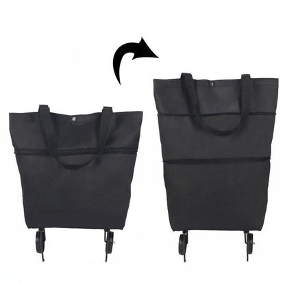 Collapsible Multi-Purpose Utility Cart for Shopping & Hauling