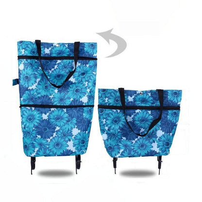 Collapsible Multi-Purpose Utility Cart for Shopping & Hauling